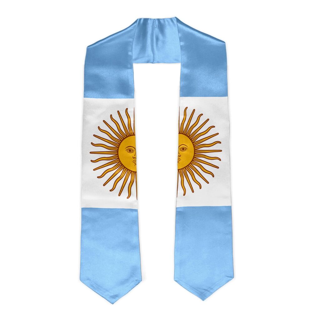 3502 Argentina Flag Graduation Stole Unisex Graduation Sash Honor Stole